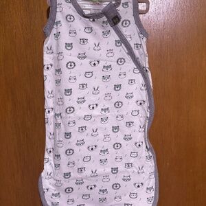 Onyx + Green organic cotton sleepsack 6-12m